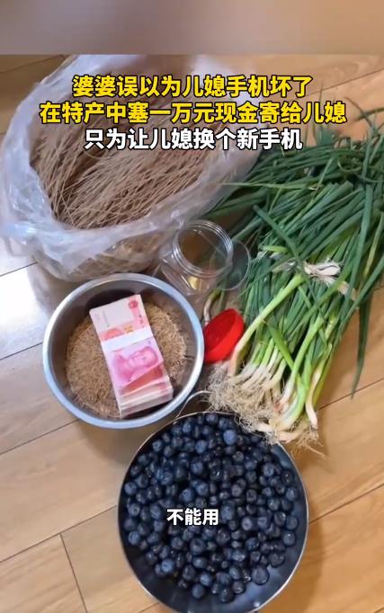 婆婆以为儿媳手机坏了 塞了一万现金